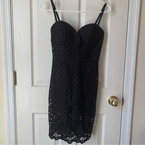 NWOT bebe sexy cocktail dress with safety shorts